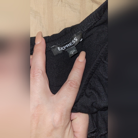Express Black Off-Shoulder Top - Picture 4 of 5